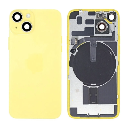 iPhone 14 Back Cover Pulled A Yellow iPhone 14 Back Cover Pulled A Geel
