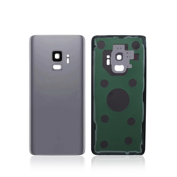 Samsung S9 back cover met camera lens titanium gray Samsung S9 back cover met camera lens titanium Grijs