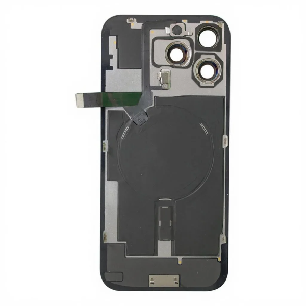 iPhone 16 Pro Max Back Cover Pulled A Black_2 iPhone 16 Pro Max Back Cover Pulled A Zwart