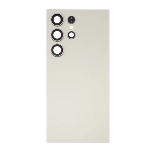 Samsung S24 ultra back cover met camera lens titanium gray Samsung S24 ultra back cover met camera lens titanium Grijs