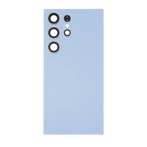 Samsung S24 ultra back cover met camera lens titanium blue Samsung S24 ultra back cover met camera lens titanium Blauw