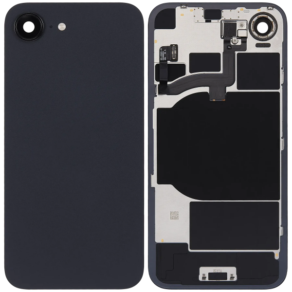 iPhone 16e back cover black pulled A iPhone 16e back cover Zwart pulled A