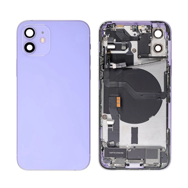iPhone 12 Housing Complete Purple Pulled A iPhone 12 Housing Complete Paars Pulled A