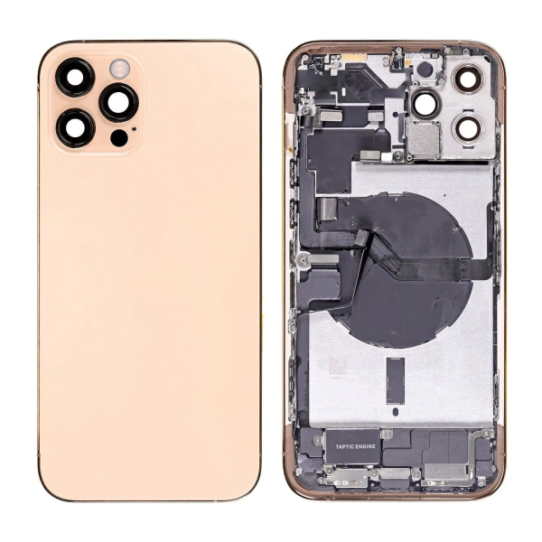 iPhone 12 Pro Max Housing Complete Gold Pulled A iPhone 12 Pro Max Housing Complete Gold Pulled A