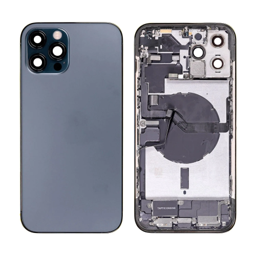 iPhone 12 Pro Max Housing Complete Blue Pulled A iPhone 12 Pro Max Housing Complete Blauw Pulled A