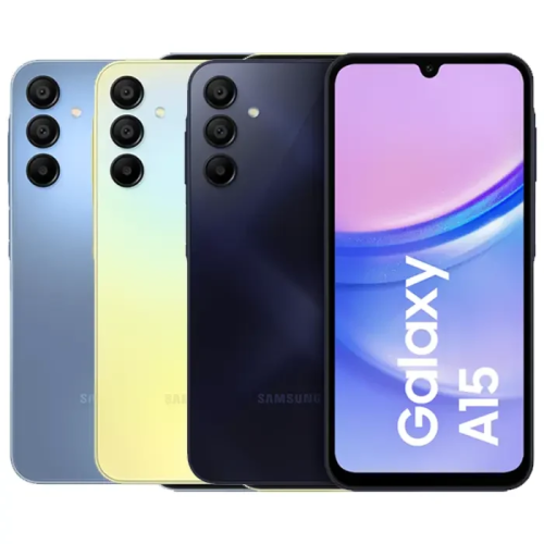 Samsung A15 4G back cover met camera lens optimistic Blauw