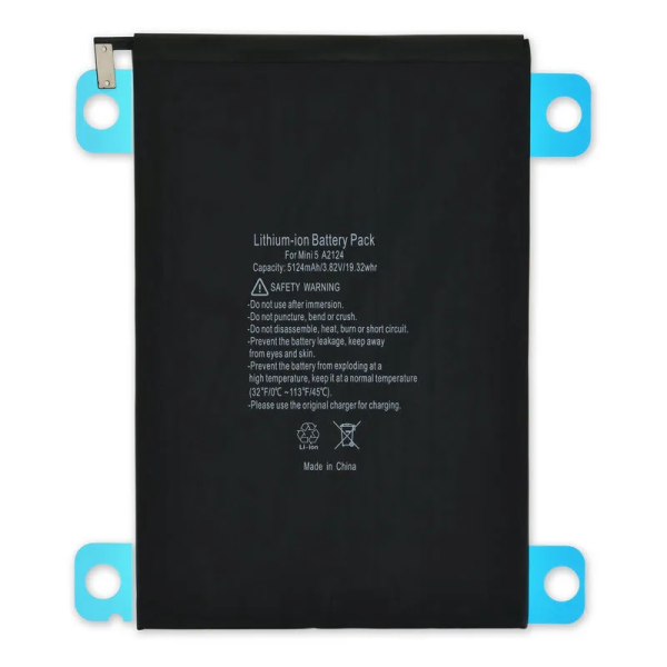 iPad mini 5 2019 a2124/a2125/a2126/a2133 batterij with adhesive iPad mini 5 2019 a2124/a2125/a2126/a2133 batterij with adhesive