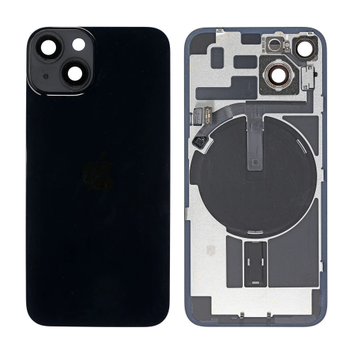 iPhone 14 Back Cover Pulled A Black iPhone 14 Back Cover Pulled A Zwart