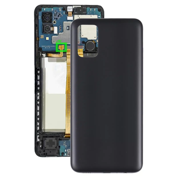 Samsung A03s back cover met camera lens black Samsung A03s back cover met camera lens Zwart