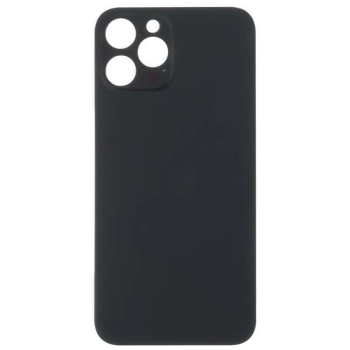 iPhone 12 Pro Max big hole backglass black iPhone 12 Pro Max Achterkant Glas - Big hole - Zwart