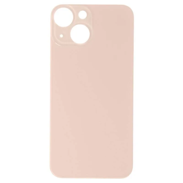 iPhone 13 Mini big hole backglass pink iPhone 13 Mini Achterkant Glas - Big hole - Roze