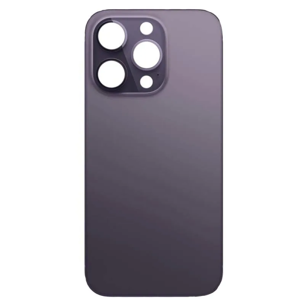 iPhone 14 Pro big hole backglass purple iPhone 14 Pro Achterkant Glas - Big hole - Paars