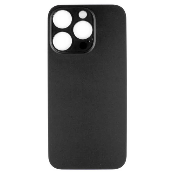 iPhone 14 Pro big hole backglass black iPhone 14 Pro Achterkant Glas - Big hole - Zwart