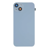 iPhone 14 plus big hole backglass collar magnet wireless charging blue iPhone 14 plus Achterkant glas (incl. camera lens, zaklamp en draadloze oplader) - Blauw