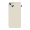 iPhone 14 plus big hole backglass collar magnet wireless charging white iPhone 14 plus Achterkant glas (incl. camera lens, zaklamp en draadloze oplader) - Wit