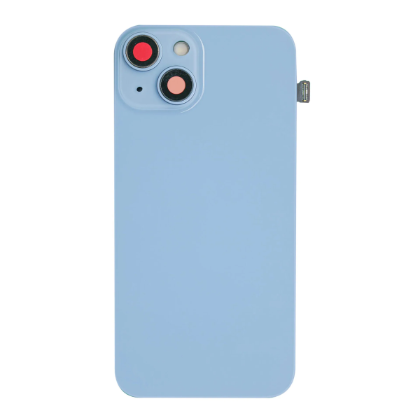 ap06441a-01 iPhone 14 Achterkant glas (incl. camera lens, zaklamp en draadloze oplader) - Blauw