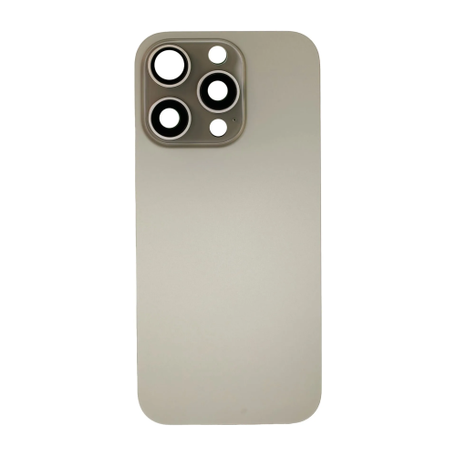 iPhone 16 Pro Achterkant Glas - (incl. camera lens, zaklamp en draadloze oplader) -  natural