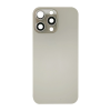 iPhone 16 Pro Max big hole back glass collar magnet wireless charging natural iPhone 16 Pro Max Achterkant Glas - (incl. camera lens, zaklamp en draadloze oplader) - natural