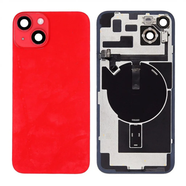 iPhone 14 Back Cover Pulled A Red iPhone 14 Back Cover Pulled A Rood