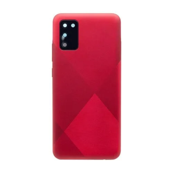 ddownload Samsung A02s back cover met camera lens Rood