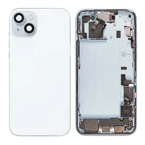 ee51ade85d3e45dfb789c08537ccea56 iPhone 15 Plus Housing Complete With Back Cover And Small Parts Pulled A Blauw