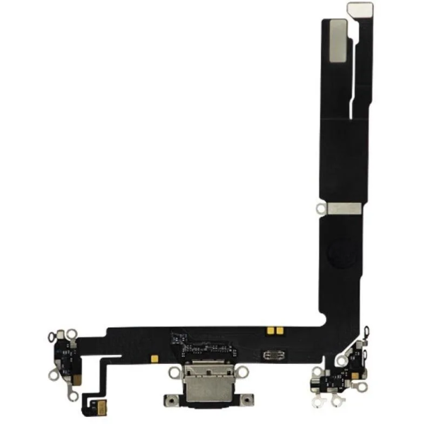 iPhone 16 plus charging port flex pulled A black iPhone 16 plus charging port flex pulled A Zwart