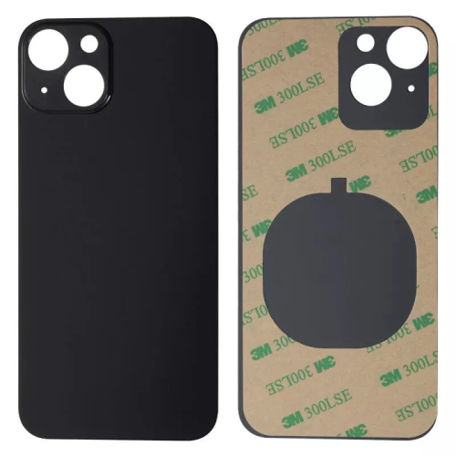 iPhone 13 Achterkant Glas - Big hole - Zwart