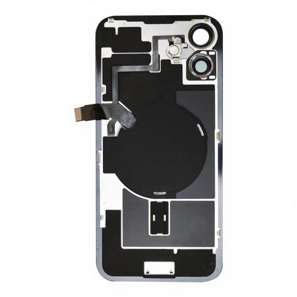 iPhone 16 plus Achterkant Glas - (incl. camera lens, zaklamp en draadloze oplader) -  Blauw