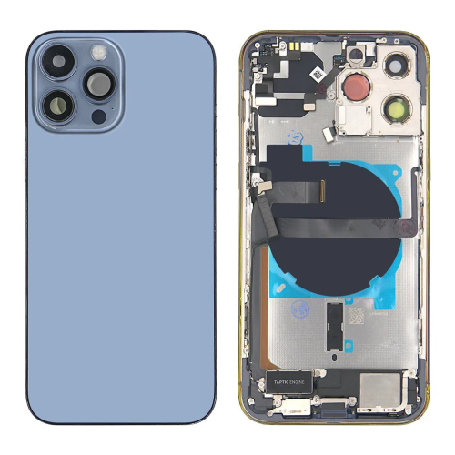 iPhone 13 Pro Max Housing Complete Blue Pulled A iPhone 13 Pro Max Housing Complete Blauw Pulled A
