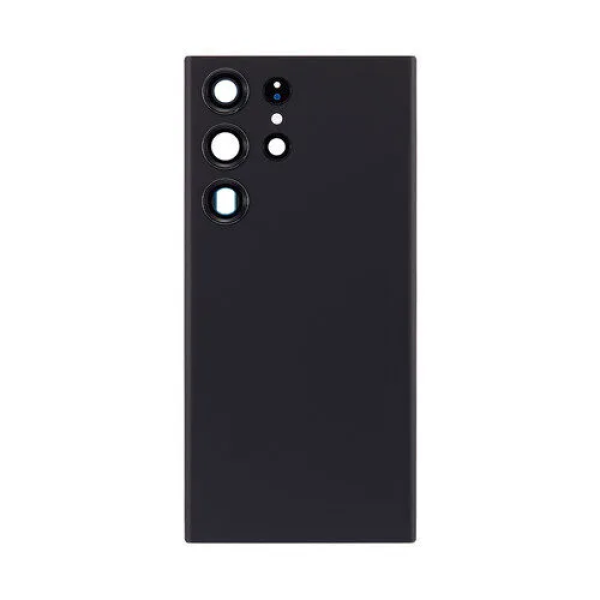 Samsung S23 ultra back cover met camera lens phantom black Samsung S23 ultra back cover met camera lens phantom Zwart