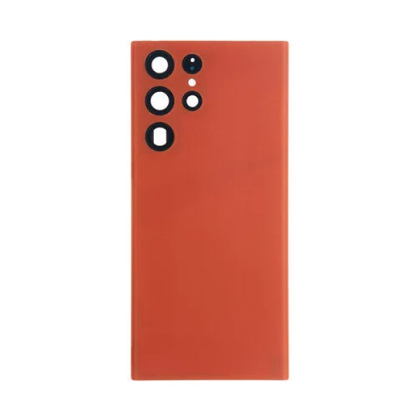 Samsung S22 ultra back cover met camera lens red Samsung S22 ultra back cover met camera lens Rood
