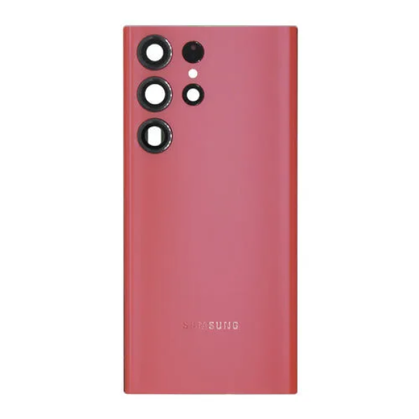 Samsung S23 ultra back cover met camera lens red Samsung S23 ultra back cover met camera lens Rood