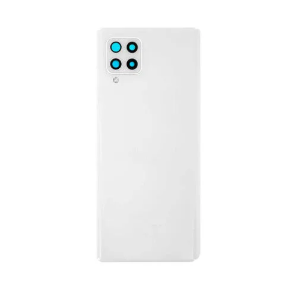 Samsung A42 5G back cover met camera lens prism dot white Samsung A42 5G back cover met camera lens prism dot Wit