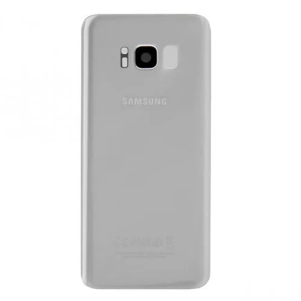 Samsung S8 back cover met camera lens silver Samsung S8 back cover met camera lens - Silver/Wit