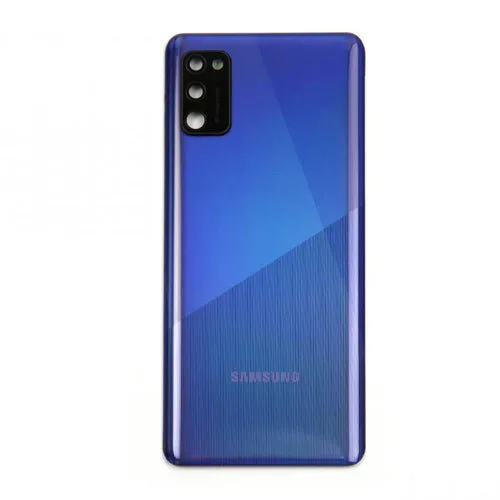 Samsung A41 back cover met camera lens prism blue Samsung A41 back cover met camera lens prism Blauw