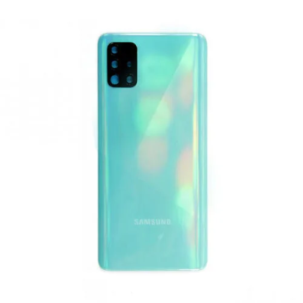 Samsung A51/a515 back cover met camera lens prism blue Samsung A51/a515 back cover met camera lens prism Blauw