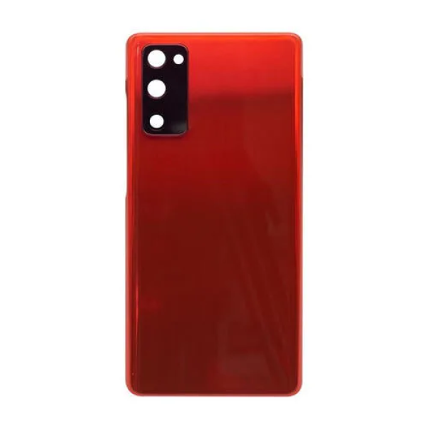 Samsung S20 FE back cover met camera lens cloud red Samsung S20 FE back cover met camera lens cloud Rood