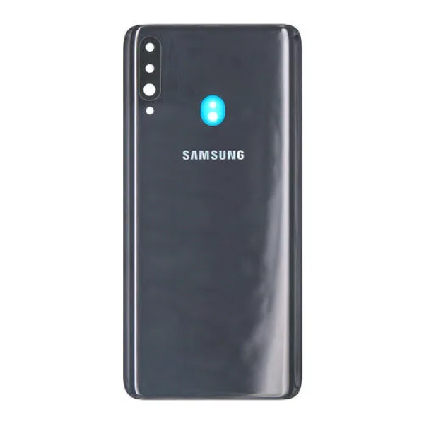 Samsung A20s back cover met camera lens black Samsung A20s back cover met camera lens Zwart
