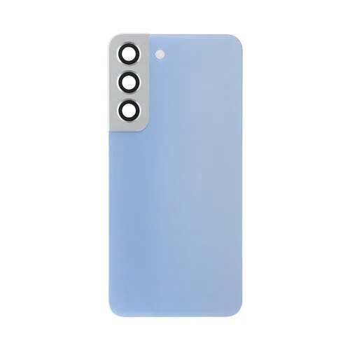 Samsung S22 back cover met camera lens sky blue Samsung S22 back cover met camera lens sky Blauw