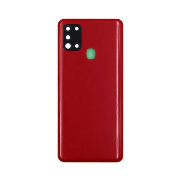Samsung A21s back cover met camera lens red Samsung A21s back cover met camera lens Rood