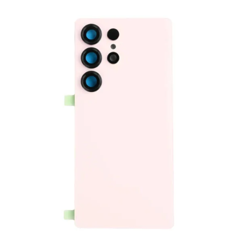 Samsung S25 ultra back cover met camera lens titanium pink gold Samsung S25 ultra back cover met camera lens titanium Roze - Gold