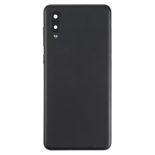 Samsung A02 back cover met camera lens Zwart