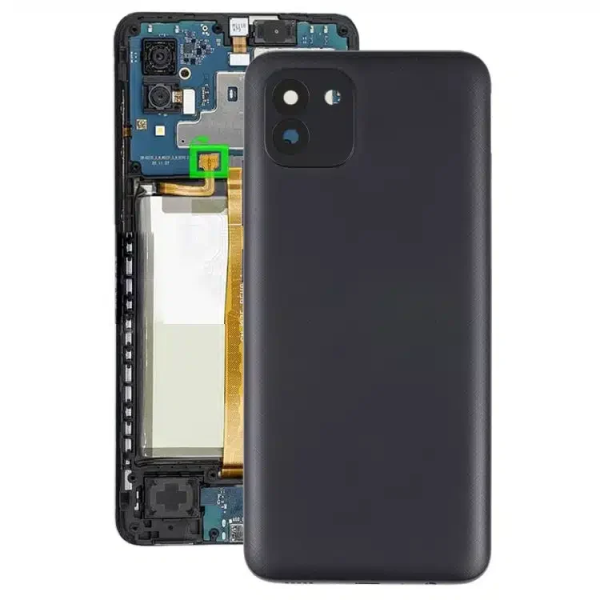 samsung-a03-back-cover-black.webp Samsung A03 back cover met camera lens Zwart