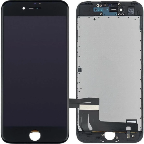 ip7-lcd-zwart iPhone 7 - LCD and Digitizer Touchscreen AAA Quality Zwart