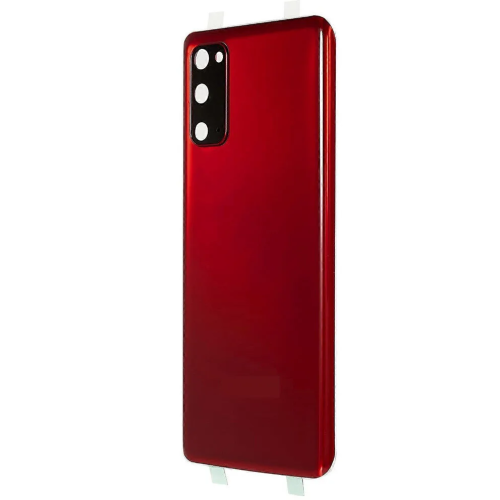 Samsung S20 back cover met camera lens - Red/Rood