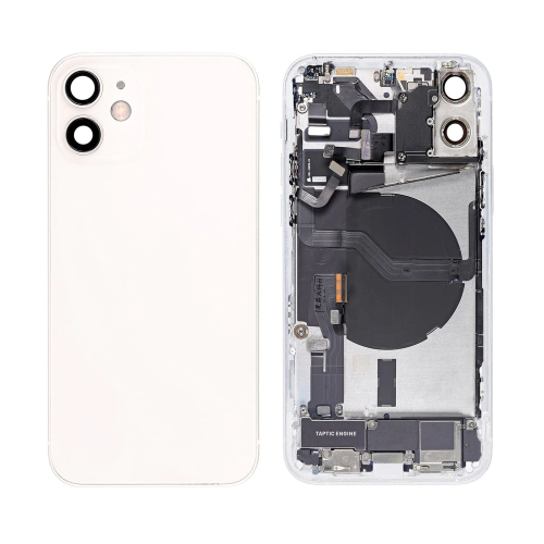12mini-backcoverwhitex Iphone 12 Mini Housing Complete Pulled A White
