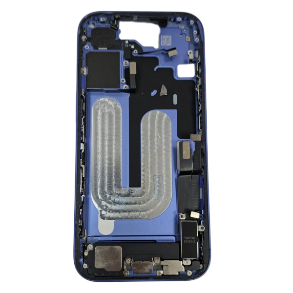 81ea64953d124e3d95d80a96de891aad iPhone 16 Middel Frame Complete With All Parts Original Pulled A Blauw