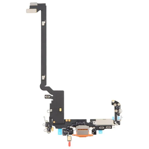 iphone 17 pro max port orange iPhone 17 Pro Max charging port flex pulled A Orange