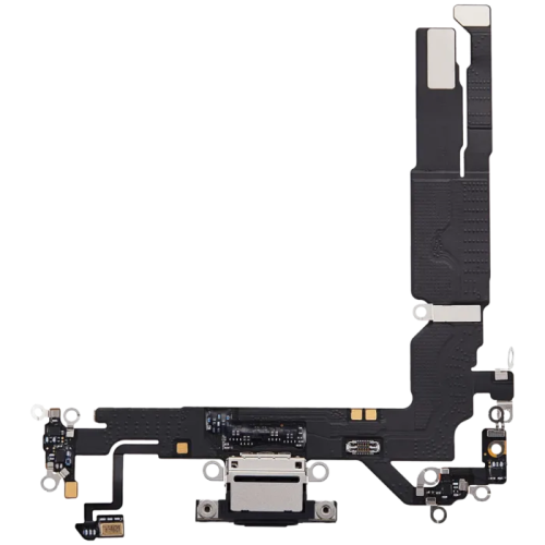 iphone 17 zwart port iPhone 17 charging port flex pulled A Zwart